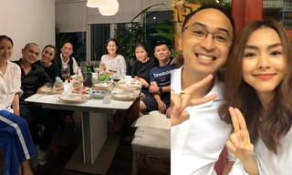 Louis Nguyễn và Hà Tăng tình tứ trong sinh nhật con gái Phạm Anh Khoa