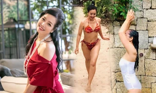 Thân hình gợi cảm với bikini của nghệ sĩ Chiều Xuân ở tuổi 52