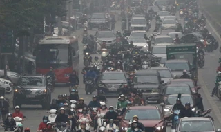 'Ngạt thở' với giao thông Hà Nội những ngày cận Tết