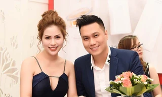 Bà xã Việt Anh gây sốt khi khoe vòng 1 'nóng bỏng' tại sự kiện