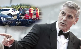 Tài tử George Clooney bị tai nạn kinh hoàng, văng cao 6m