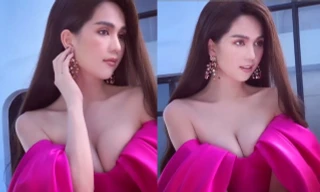 Ngọc Trinh lại gây choáng vì o ép vòng 1 quá đà