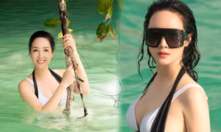 Hoa hậu đền Hùng Giáng My lại gây 'bão' vì ảnh bikini nóng bỏng ở tuổi 48