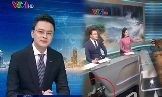 BTV Hữu Bằng gặp sự cố 'khó đỡ' khi đang dẫn Bản tin thời sự 19h