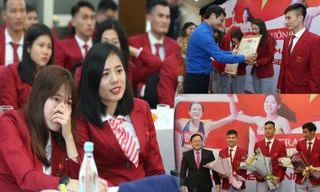 Xúc động lễ tặng thưởng VĐV điền kinh đạt thành tích cao tại SEA Games 30