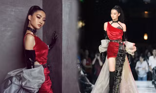 Lương Thùy Linh chứng minh đẳng cấp với vị trí vedette trong show thời trang