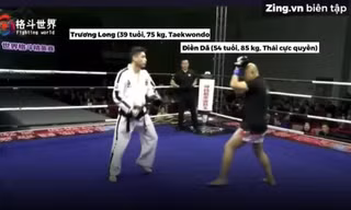 Cao thủ Thái Cực quyền bị võ sĩ Taekwondo hạ nhục trên võ đài