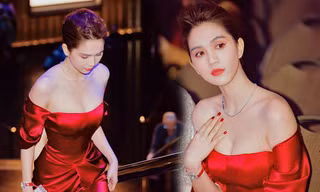 Ngọc Trinh lại gây 'sốt' với váy cắt xẻ sâu khoe vòng 1 gợi cảm