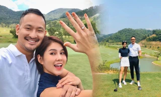 Điều ít biết về hôn phu cao như tài tử, là giám đốc học viện golf của MC Thu Hoài