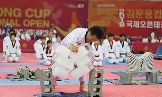 Tròn mắt với màn công phá phi phàm của võ sư Taekwondo