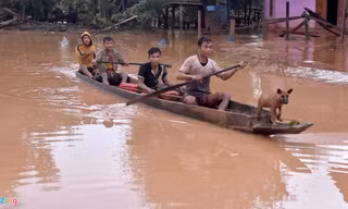 Từ rốn lũ sau vỡ đập thủy điện Lào: Bùn phủ đỏ Attapeu