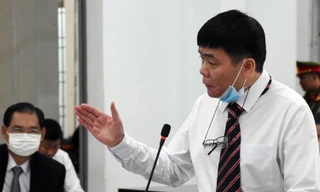 Luật sư Trần Vũ Hải trong phiên xử phúc thẩm. Ảnh: An Phước. 