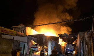 Hiện trường vụ cháy.