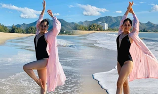 Khánh Thi 'đốt mắt' người nhìn với bikini cắt xẻ gợi cảm