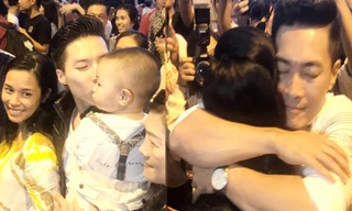 Anh em Quốc Cơ - Quốc Nghiệp hạnh phúc trong vòng tay gia đình