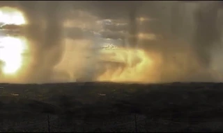 Rùng mình cảnh 'bom mưa' khổng lồ trút nước xuống thành phố của Mỹ