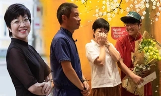 MC Thảo Vân bật khóc trước món quà bố mẹ Công Lý tặng trong ngày Gia đình