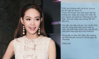Minh Hằng tiết lộ gây sốc về chủ nhân bức thư nặc danh tố cô 'giật chồng', 'đào mỏ'