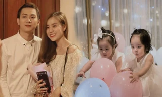 Dân mạng phát 'sốt' với gương mặt hai con gái của Hoài Lâm