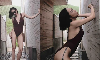 Tóc Tiên lại đốt mắt người nhìn với ảnh bikini khoe vòng 1 hờ hững