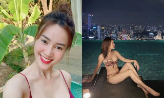 Ninh Dương Lan Ngọc gây 'bão' mạng vì ảnh bikini khoe ngực nóng bỏng