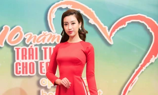 Đỗ Mỹ Linh đẹp rạng ngời xuất hiện trong Gala 10 năm 'Trái tim cho em'