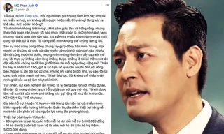 MC Phan Anh kêu gọi bạn bè ủng hộ đồng bào vùng lũ Tây Bắc