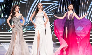 Thí sinh Miss World Việt Nam gợi cảm và lộng lẫy trong trang phục dạ hội