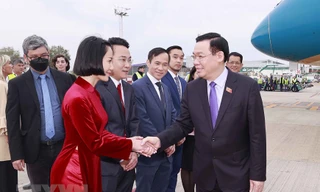 Hình ảnh Chủ tịch Quốc hội bắt đầu chuyến thăm Cộng hòa Argentina