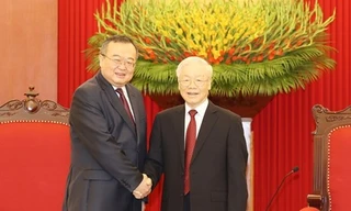 Tổng Bí thư Nguyễn Phú Trọng tiếp Trưởng ban Liên lạc Đối ngoại T.Ư Đảng Cộng sản Trung Quốc