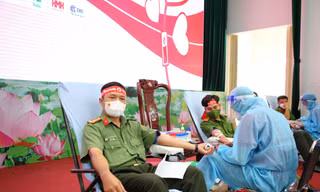 Tuổi trẻ Công an Cần Thơ lan toả phong trào hiến máu
