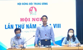 Anh Nguyễn Ngọc Lương, Bí thư T.Ư Đoàn, Chủ tịch Hội đồng Đội T.Ư, Chủ tịch Hội đồng Đội T.Ư chủ trì Hội nghị.