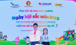 Nam sinh Phú Thọ giành giải Đặc biệt cuộc thi vẽ tranh 'Nghìn việc tốt'