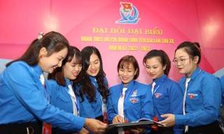 Toàn cảnh phiên khai mạc Đại hội Đoàn tỉnh Yên Bái khóa XV, nhiệm kỳ 2022 - 2027