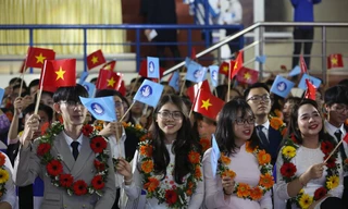 Phó Chủ tịch nước Đặng Thị Ngọc Thịnh có buổi gặp mặt sinh viên đạt danh hiệu “Sinh viên 5 tốt” và “Sao Tháng Giêng” cấp T.Ư, năm 2019. Ảnh: Bảo Anh