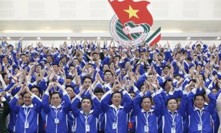 Các đại biểu tại Đại hội đoàn toàn quốc lần thứ XI, nhiệm kỳ 2017-2022.