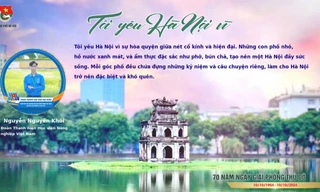 Bạn trẻ hào hứng với trào lưu 'Tôi yêu Hà Nội vì…'