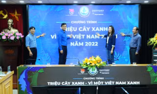 Đoàn viên, thanh niên trồng 60.000 cây xanh trong năm 2022
