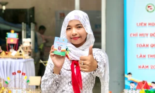 Những nữ sinh dân tộc thiểu số là Chỉ huy Đội giỏi toàn quốc