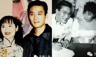 Lương Gia Huy trong ngày cưới với Giang Gia Niên năm 1987.