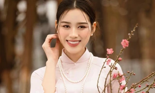 Dàn Hoa hậu Việt Nam khoe sắc với áo dài Tết 