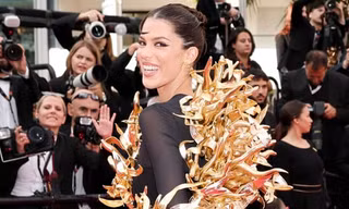Hoa hậu Hoàn vũ gây chú ý với váy lạ mắt trên thảm đỏ Cannes 