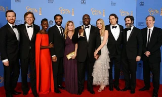 Đoàn làm phim “12 năm nô lệ” mừng giải thưởng duy nhất