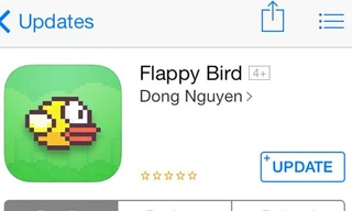 Âm thầm xuất hiệnGame Flappy Bird trên iOS.