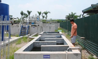 Khu xử lý nước thải được thành phố đầu tư cho công ty Foodex trị giá hàng chục tỷ đồng “đắp chiếu” lãng phí. Ảnh: Tuấn Minh
