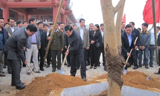 Chủ tịch nước Trương Tấn Sang tham gia trồng cây tại Tết trồng cây