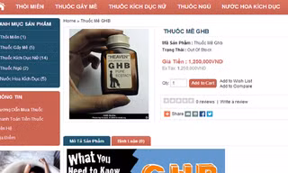 Nhiều trang web công khai quảng cáo các loại thuốc gây mê