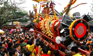 Đi lễ hội sợ nhất là lộn xộn và ẩu đả. Ảnh: Hồng Vĩnh