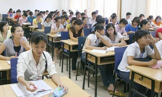 Sinh viên Đại học Dân lập Thăng Long. ảnh: Như ý