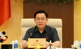 Chủ tịch Quốc hội Vương Đình Huệ tại phiên thảo luận 